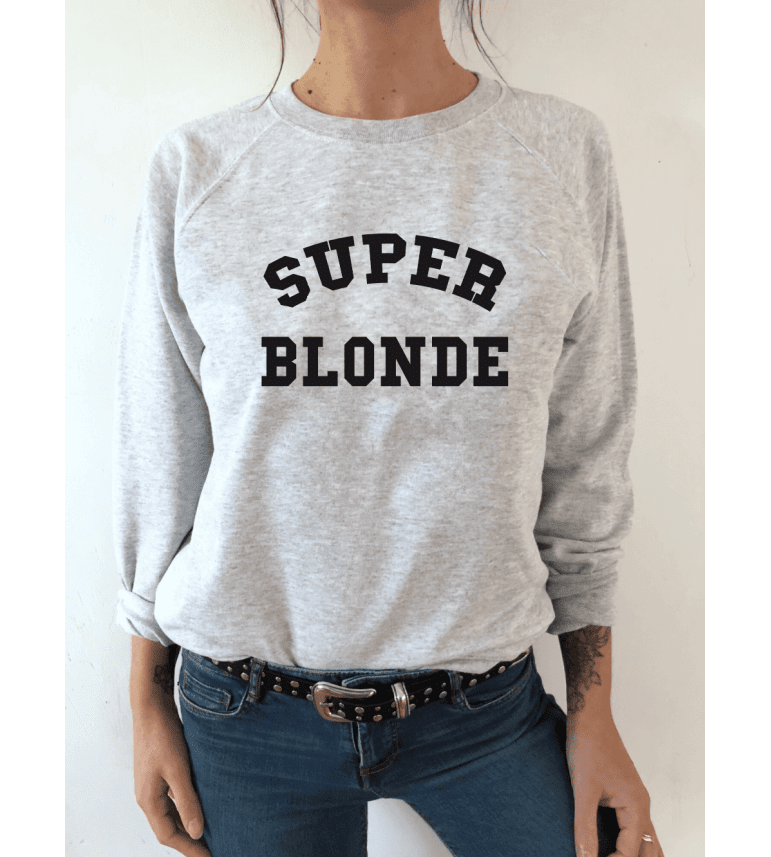 Sweat Femme Super Blonde Luxe For Life De Paris