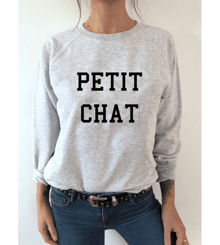 sweat femme PETIT CHAT