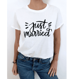 t-shirt femme JUST MARRIED