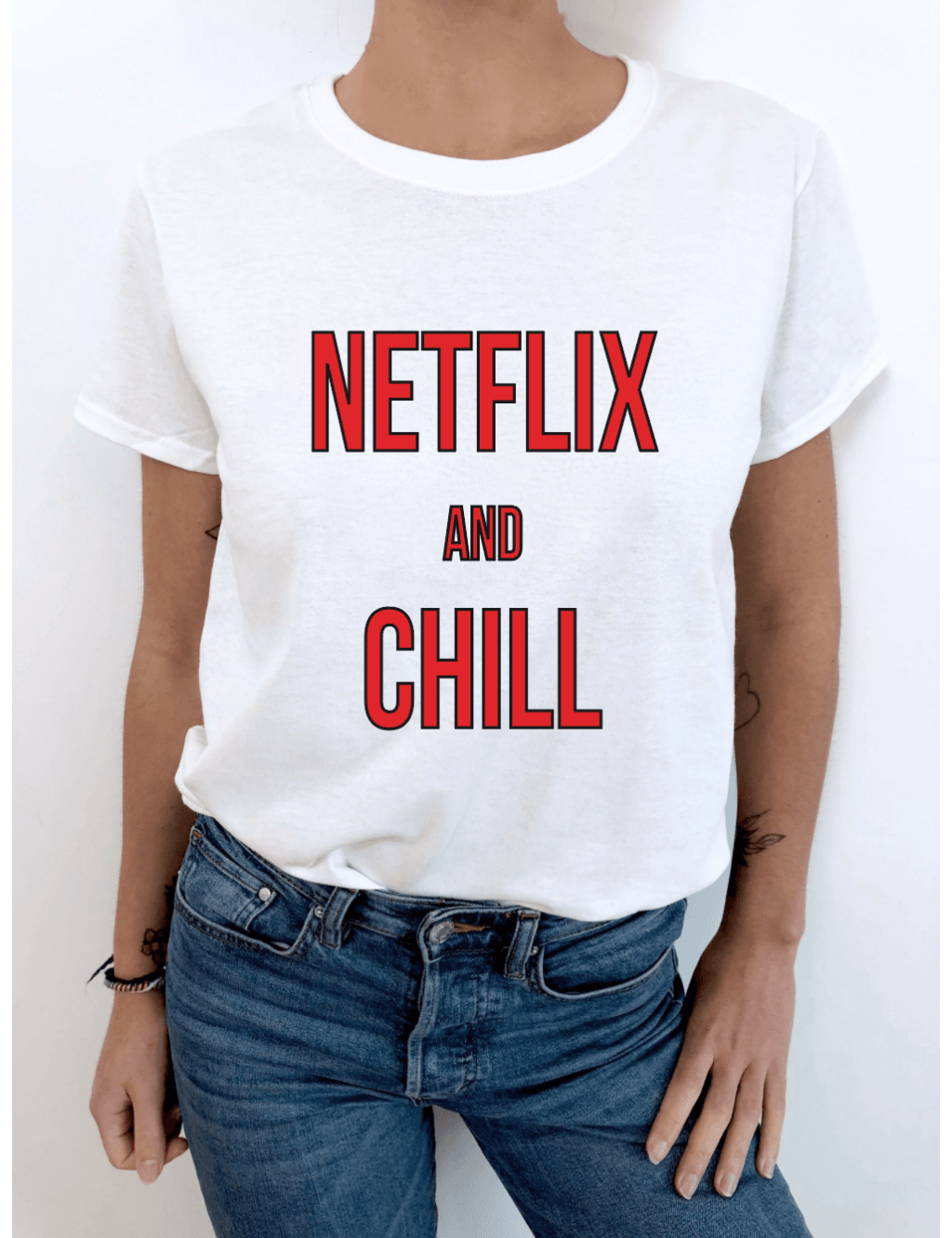 T-shirt femme NETFLIX AND CHILL