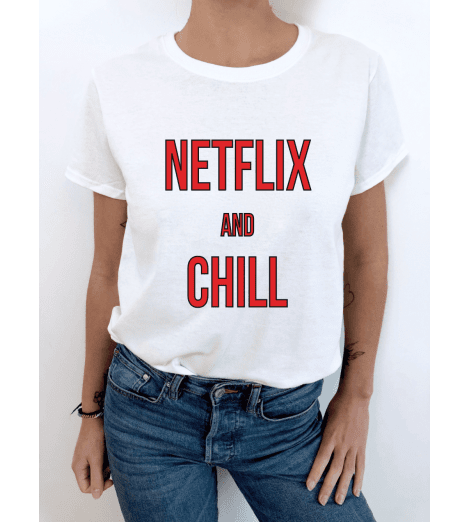 T-shirt femme NETFLIX AND CHILL