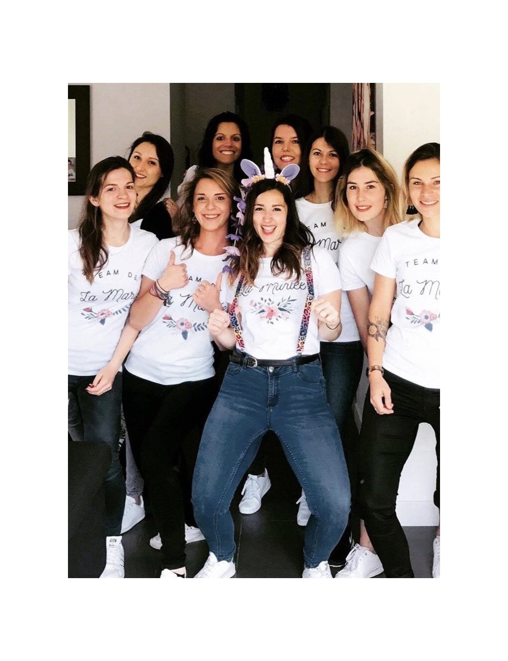 t-shirt femme TEAM DE LA MARIEE