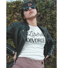 T-shirt Femme LIBÉRÉE DIVORCÉE