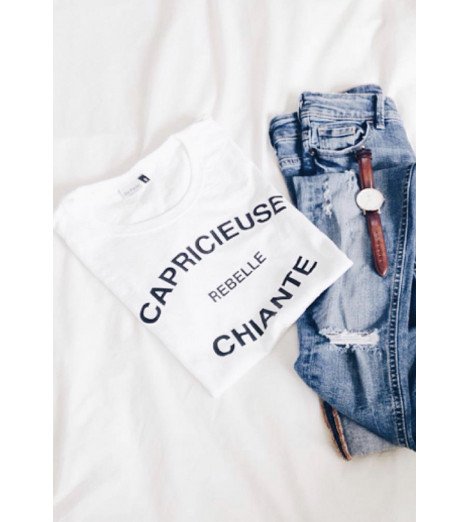 T-shirt CAPRICIEUSE REBELLE CHIANTE