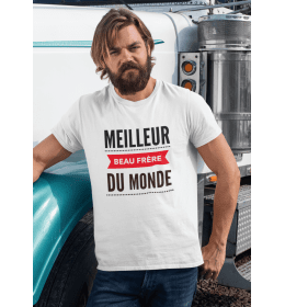 T-shirt homme LE MEILLEUR BEAU-FRÈRE DU MONDE