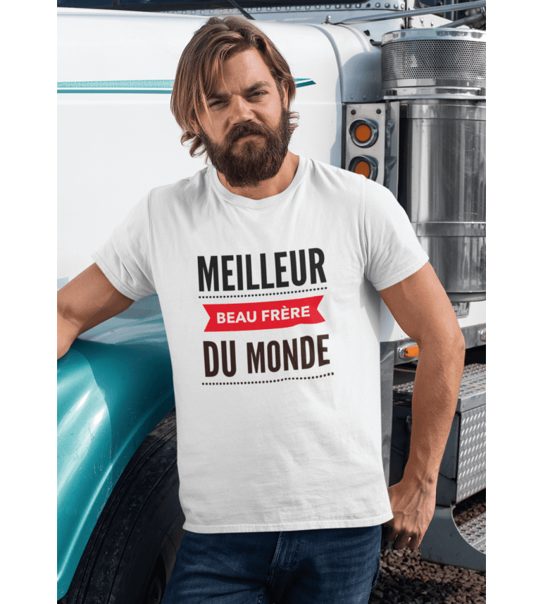 T-shirt homme LE MEILLEUR BEAU-FRÈRE DU MONDE