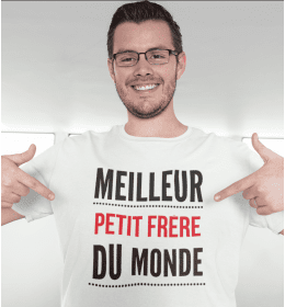 T-shirt homme LE MEILLEUR GRAND FRÈRE DU MONDE