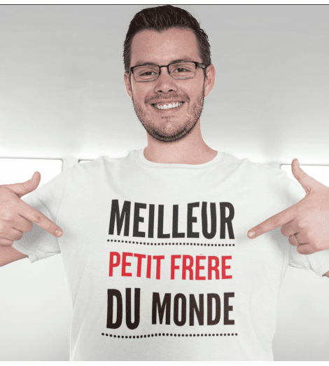 T-shirt homme LE MEILLEUR GRAND FRÈRE DU MONDE