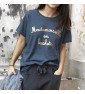 T-shirt Femme MADEMOISELLE EN BASKETS doré