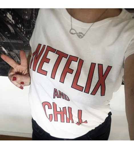 T-shirt femme NETFLIX AND CHILL