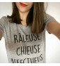 T-shirt Femme RÂLEUSE CHIEUSE AFFECTUEUSE