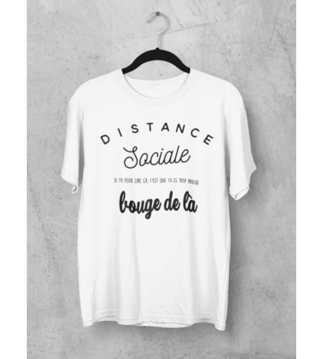 T-shirt homme DISTANCE SOCIALE - BOUGE DE LÀ