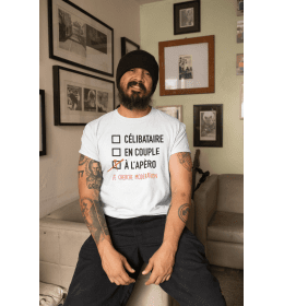 T-shirt homme À L'APÉRO - JE CHERCHE MODÉRATION