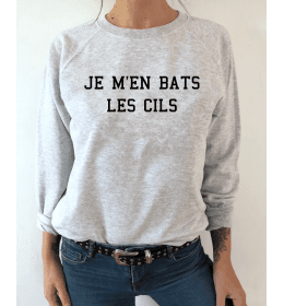 Sweat Femme JE M'EN BATS LES CILS