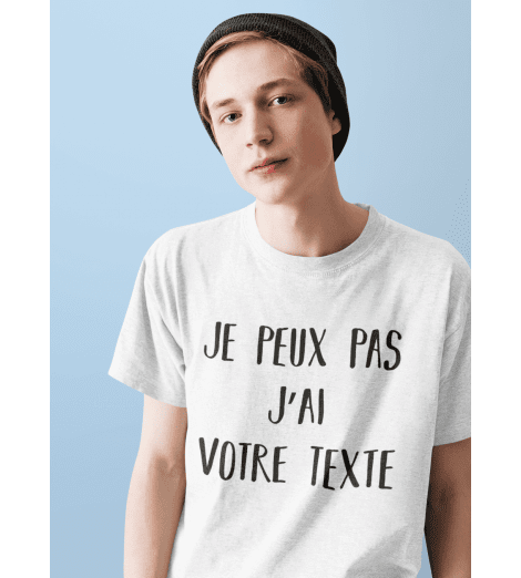 t-shirt homme "je peux pas" à personnaliser