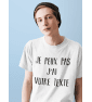 t-shirt homme "je peux pas" à personnaliser