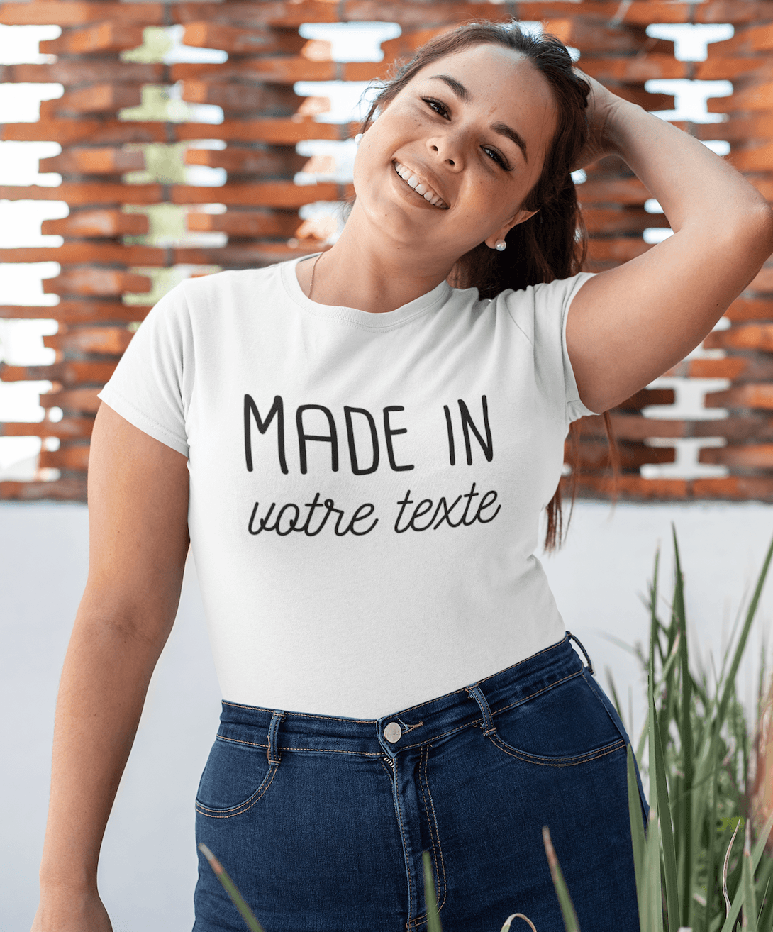 T-shirt femme à personnaliser Made in...