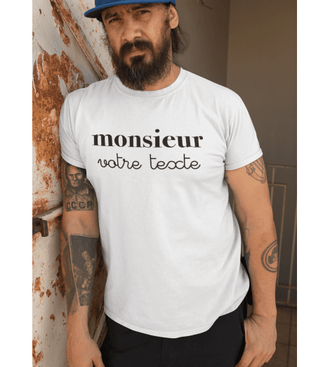 t-shirt MONSIEUR A PERSONNALISER