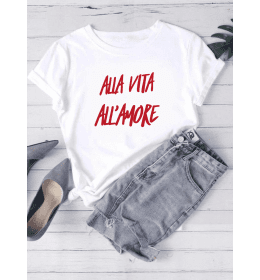 T-shirt Femme ALLA VITA ALL'AMORE