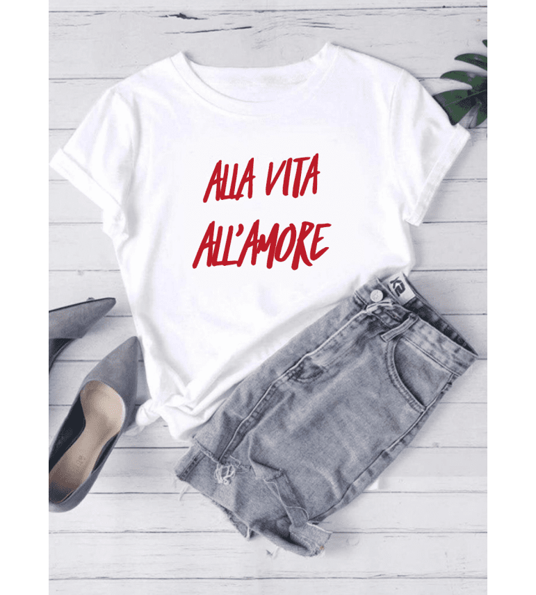 T-shirt Femme ALLA VITA ALL'AMORE