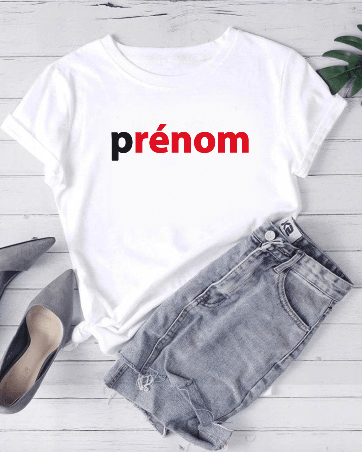 T-shirt Femme PRÉNOM NUTELLA PERSONNALISÉ