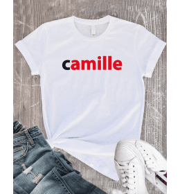 T-shirt Femme PRÉNOM NUTELLA PERSONNALISÉ