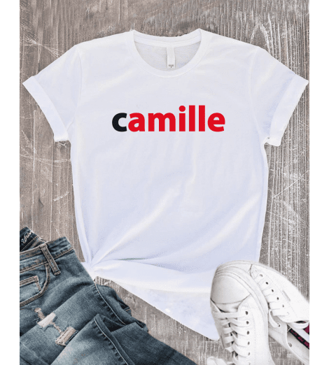 T-shirt Femme PRÉNOM NUTELLA PERSONNALISÉ