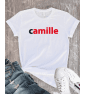 T-shirt Femme PRÉNOM NUTELLA PERSONNALISÉ