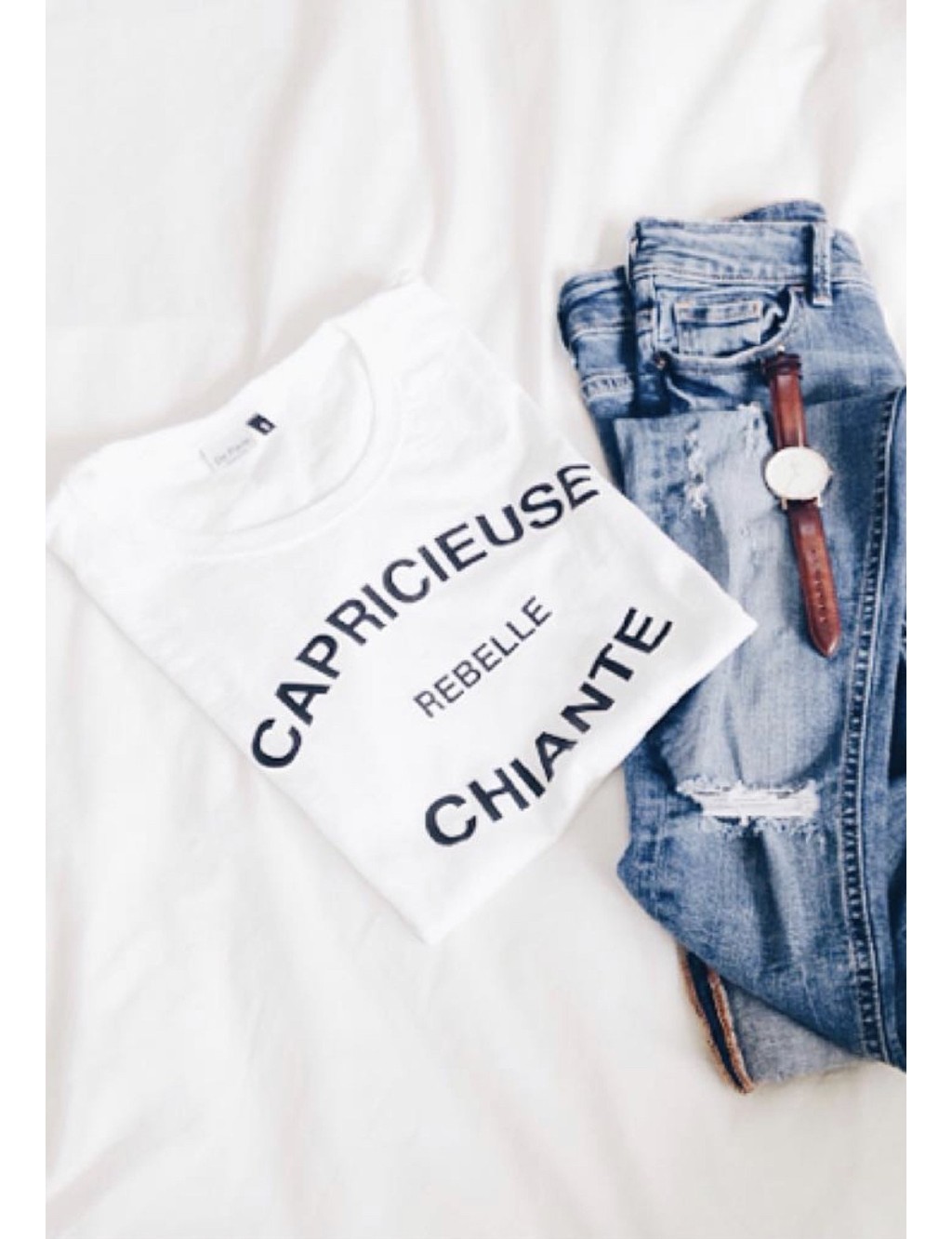 T-shirt CAPRICIEUSE REBELLE CHIANTE