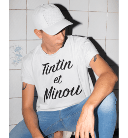 T-Shirt Homme Tintin Et Minou