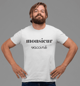 T-Shirt Homme Monsieur Vacciné