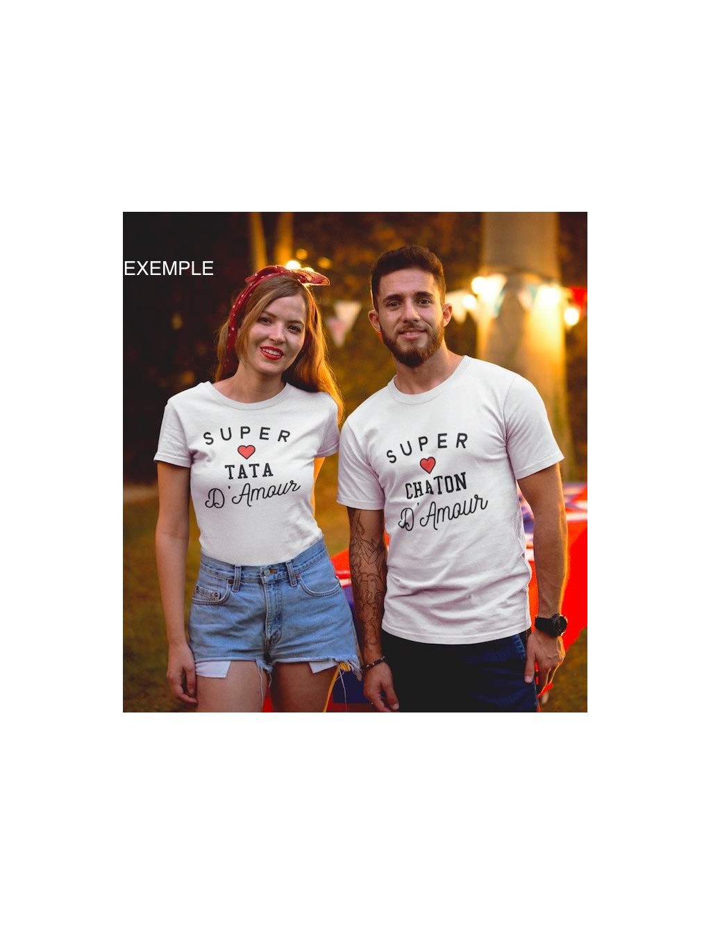 T-shirt Homme Super Votre Texte d Amour | De Paris
