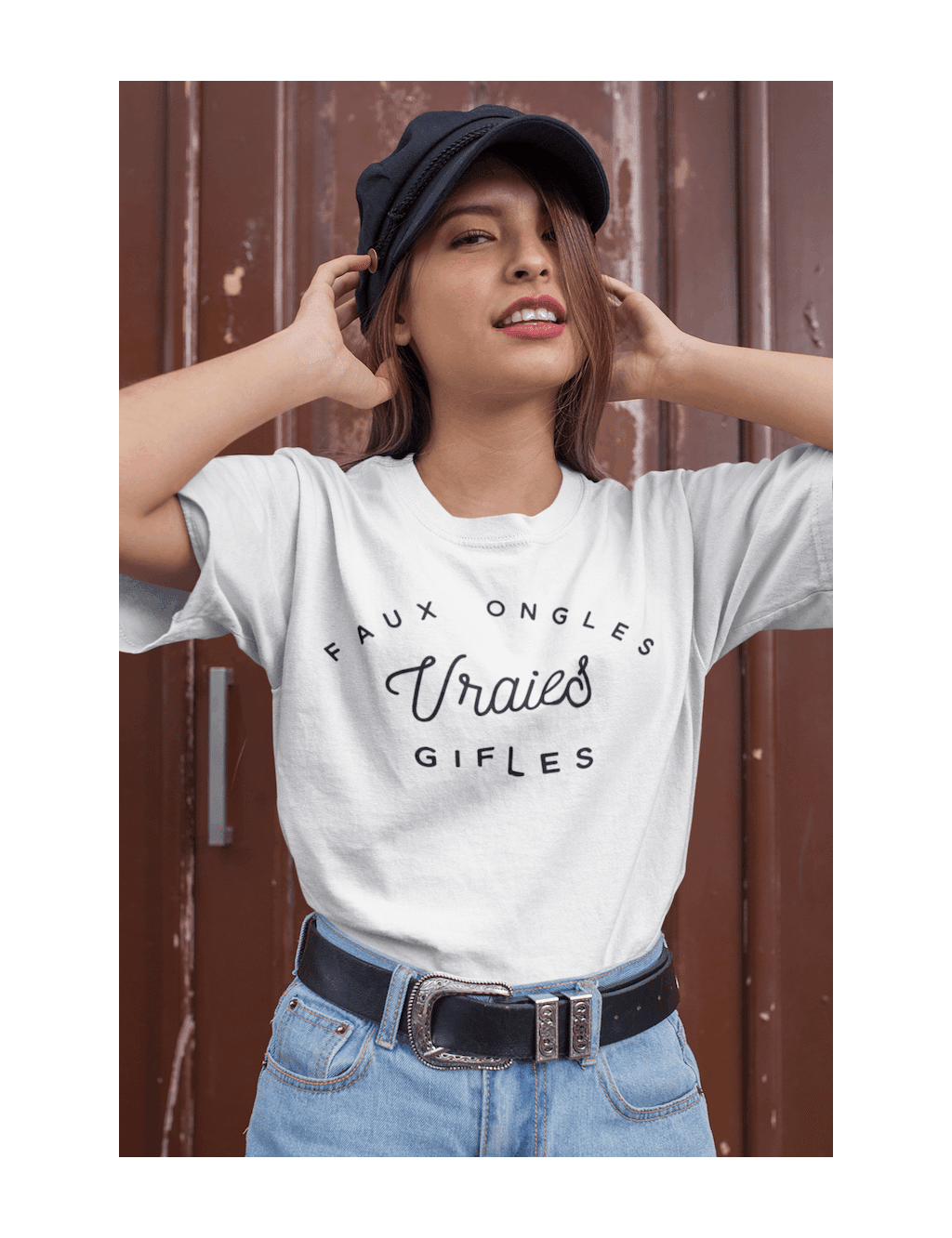T-shirt Femme Faux Ongles Vraies Gifles | De Paris