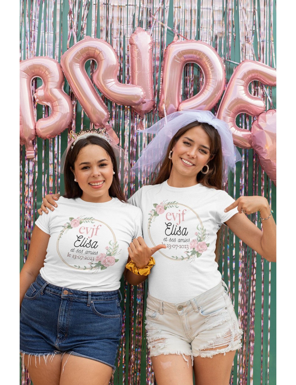 T-shirt femme EVJF À PERSONNALISER