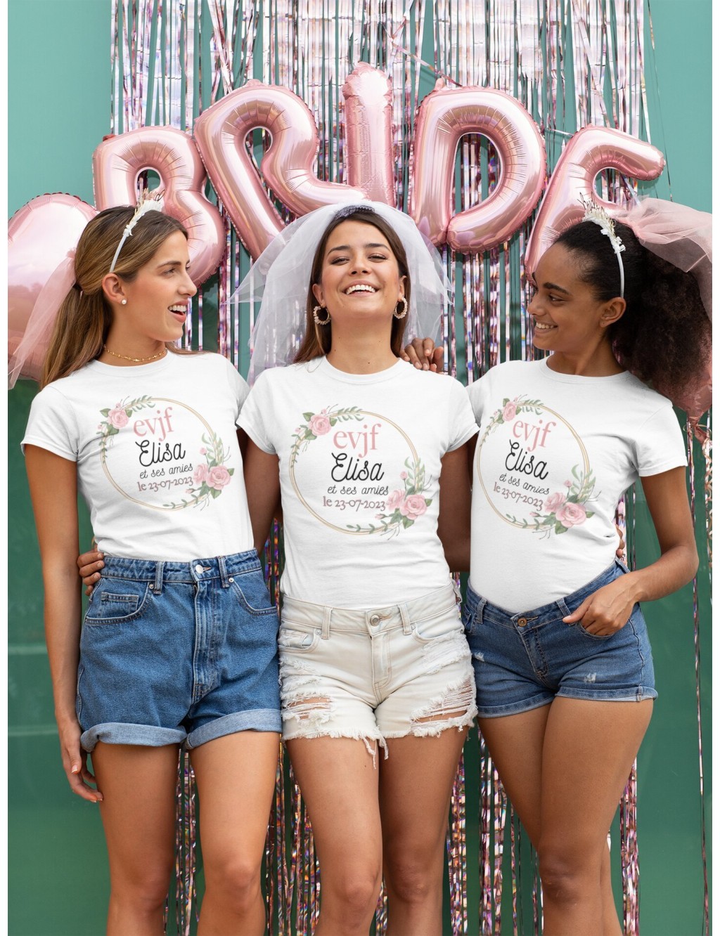 T-shirt femme EVJF À PERSONNALISER