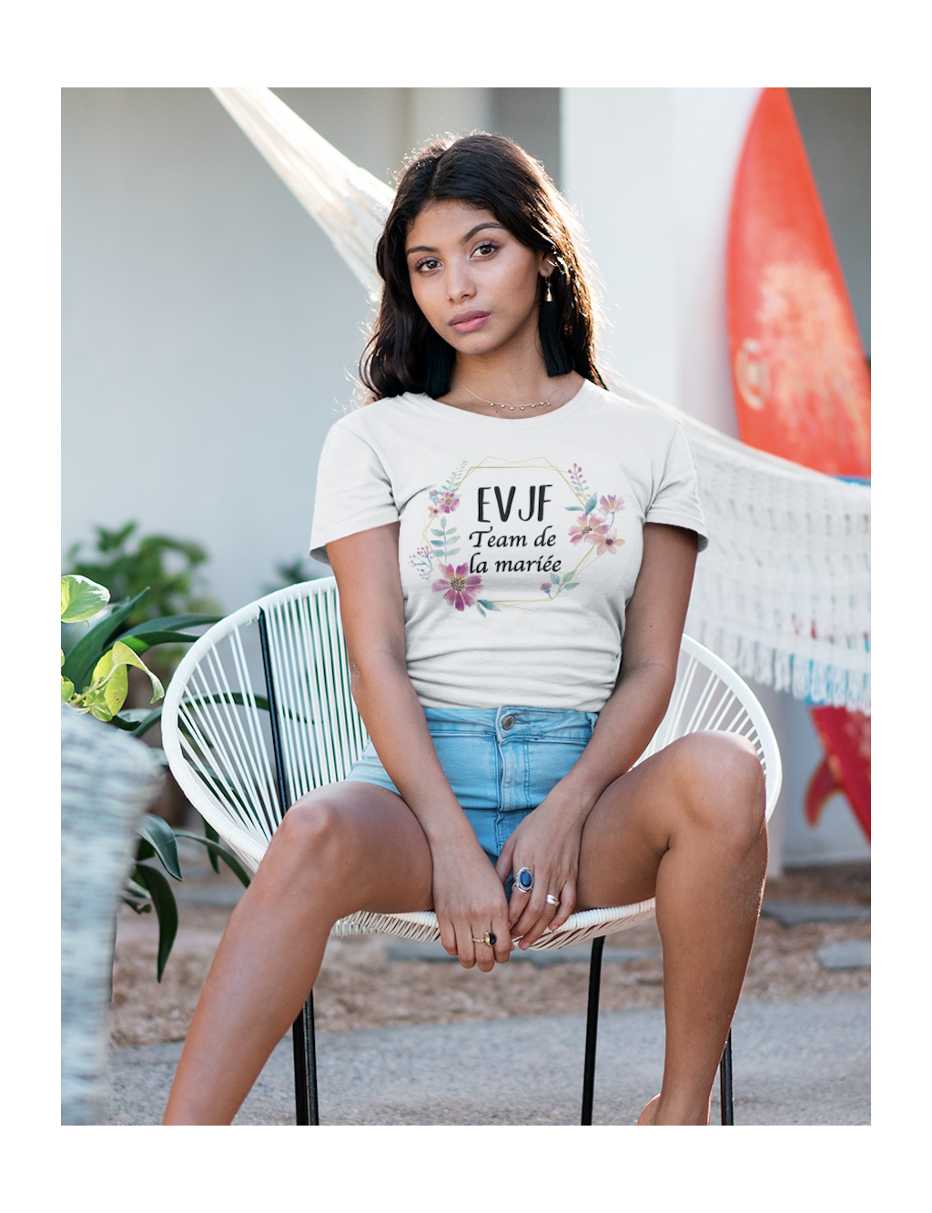 T-shirt femme EVJF TEAM MARIÉE