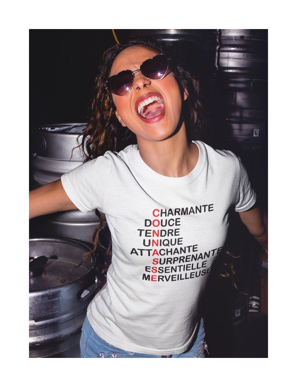 T-shirt femme CONNASSE SCRABBLE