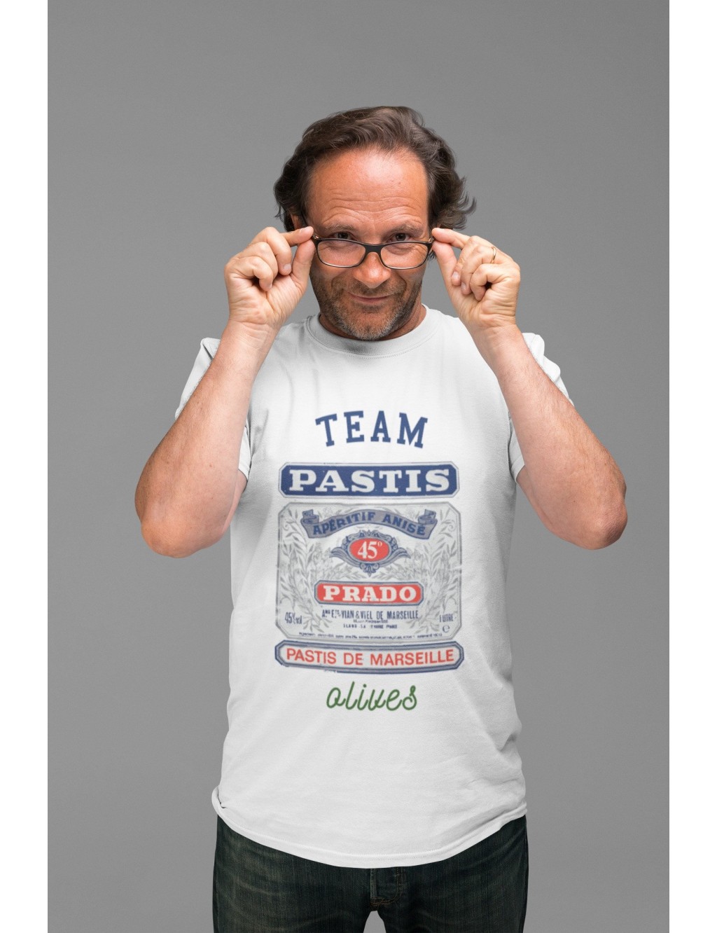 T-shirt Homme T-shirt Blanc Homme Team Pastis | De Paris