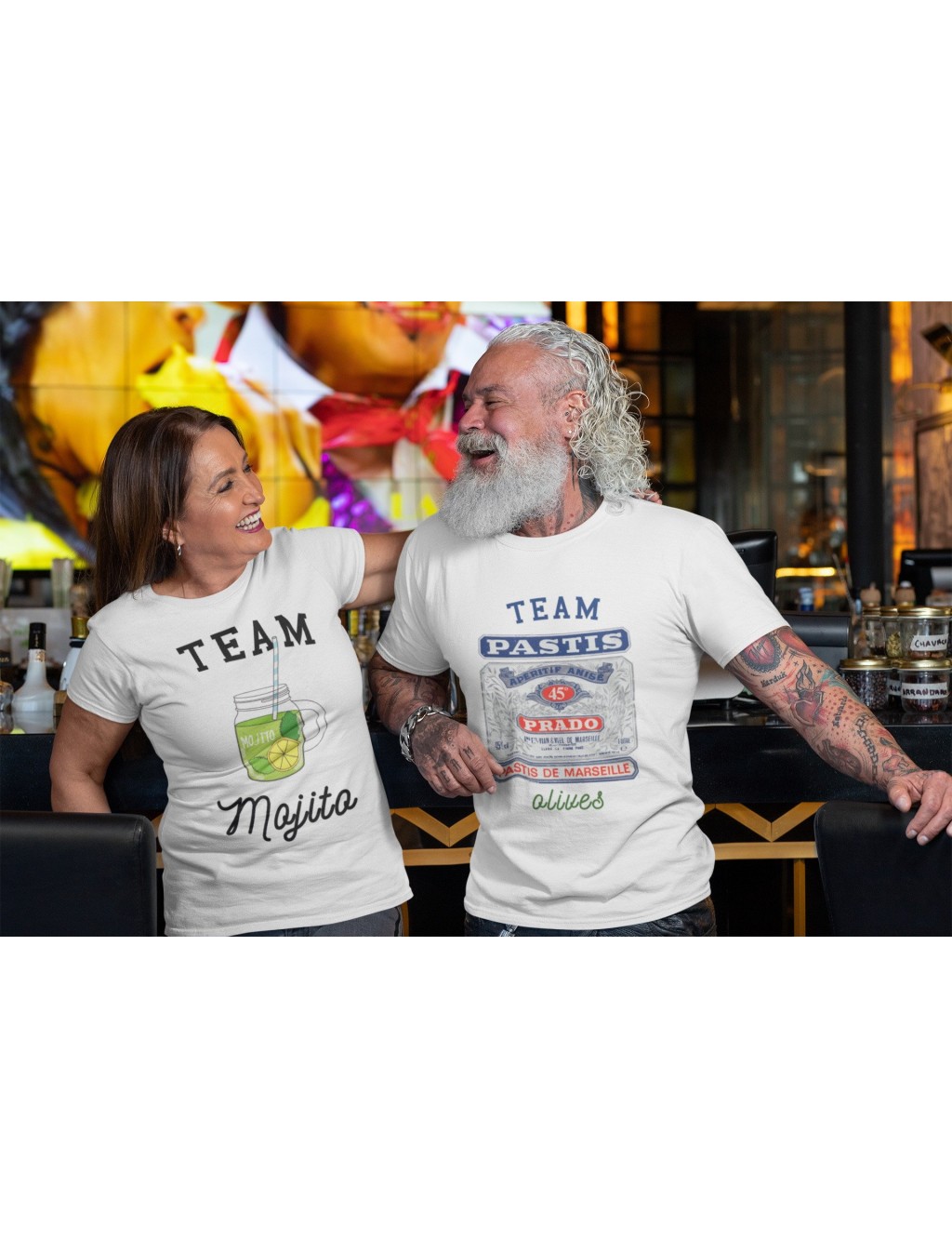 T-shirt Homme T-shirt Blanc Homme Team Pastis | De Paris