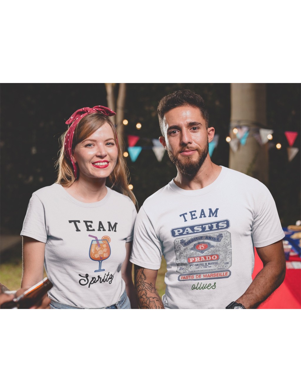 T-shirt blanc homme TEAM PASTIS