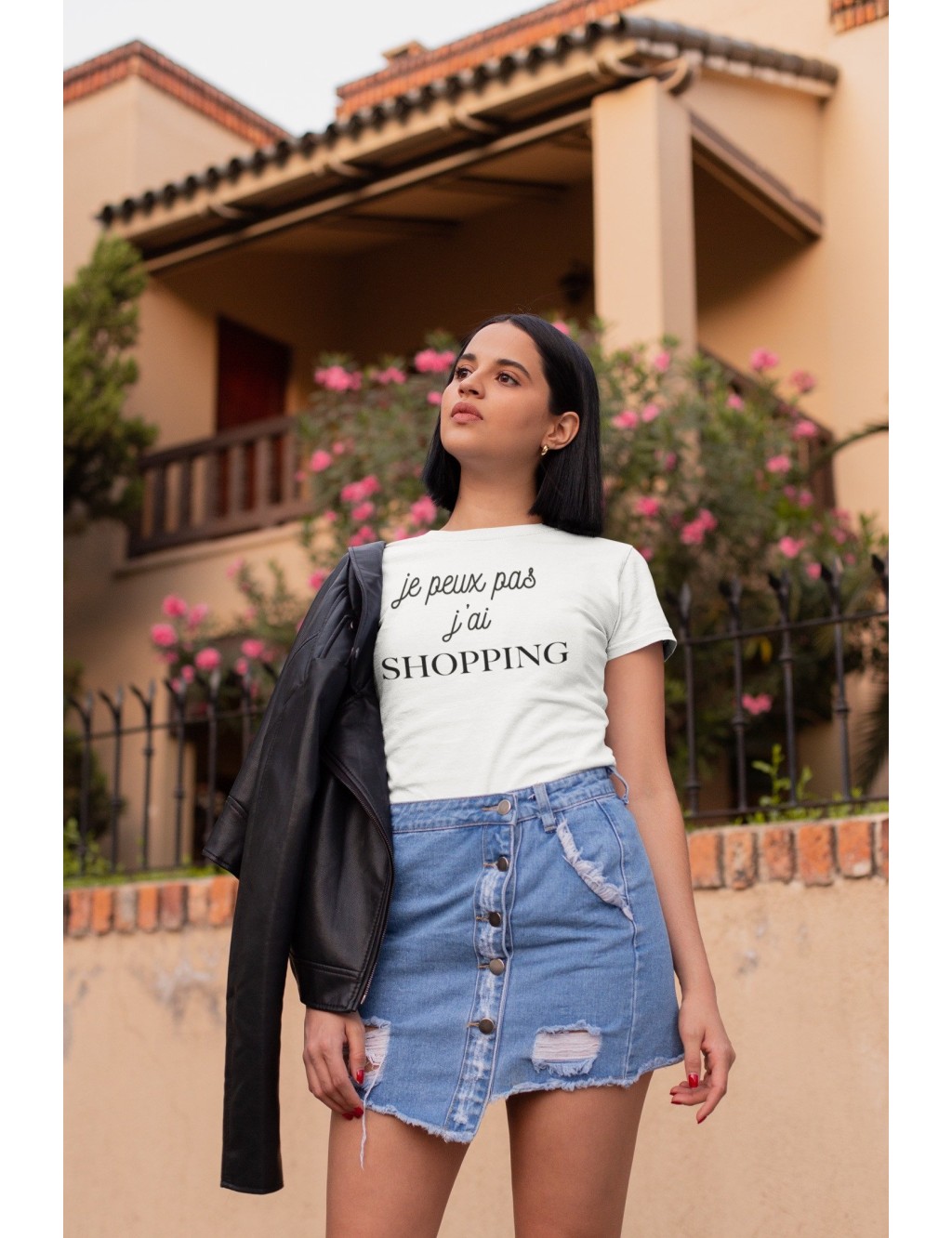 T-shirt femme JE PEUX PAS J'AI SHOPPING