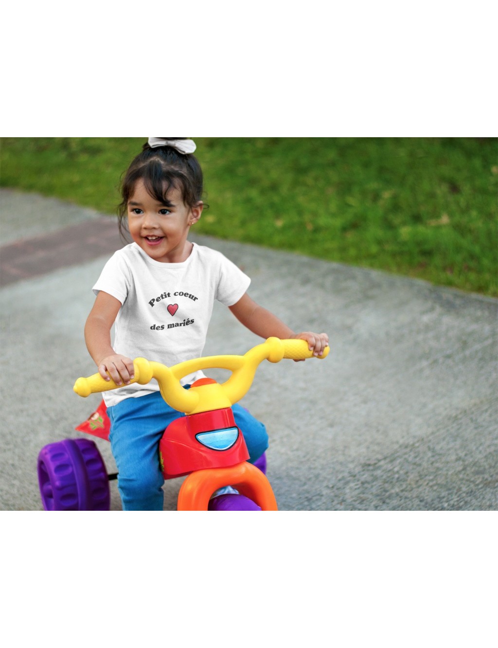 T-shirt Enfant T-shirt Enfant Fille et Garcon Petit Cœur des Maries | De Paris