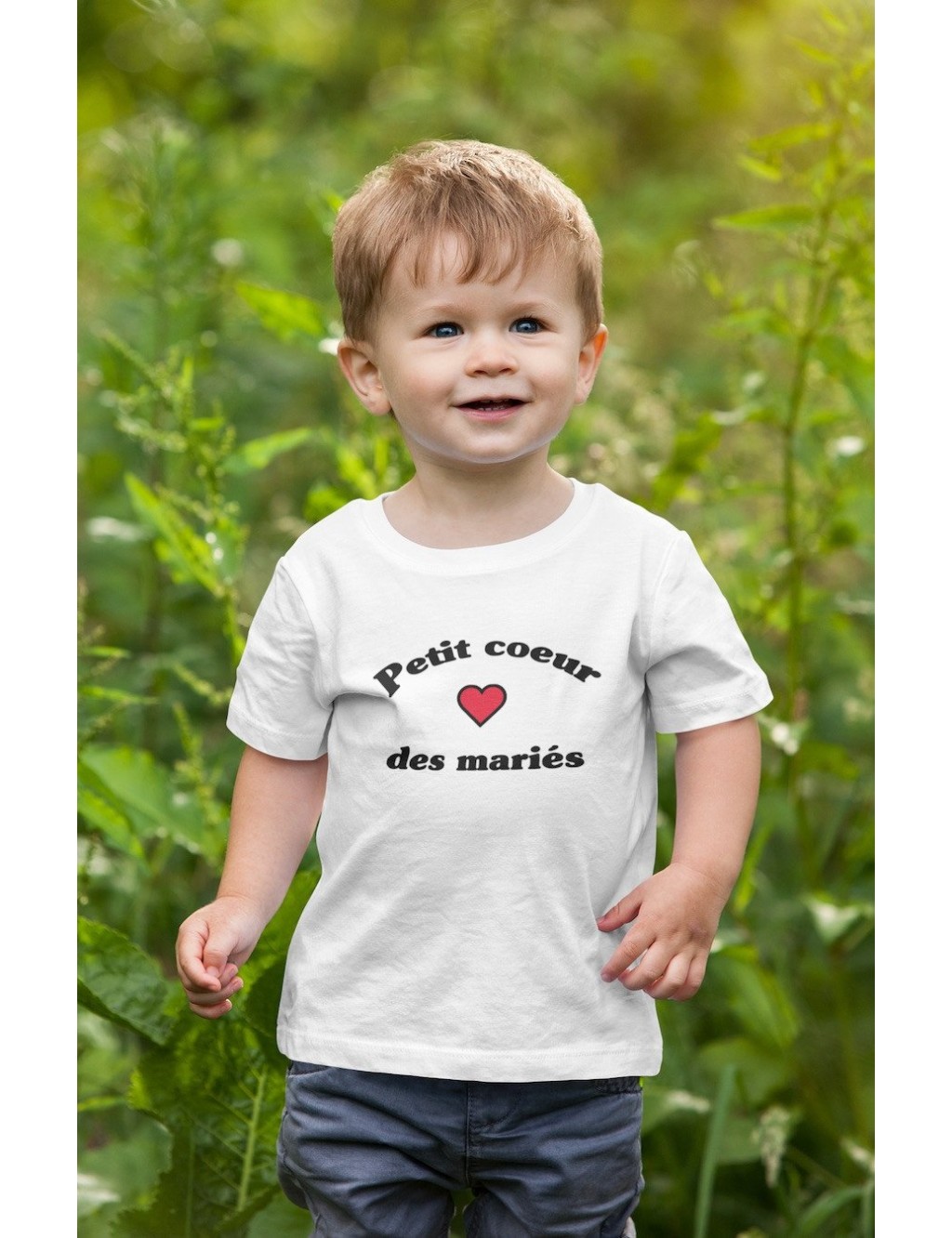 T-shirt Enfant T-shirt Enfant Fille et Garcon Petit Cœur des Maries | De Paris