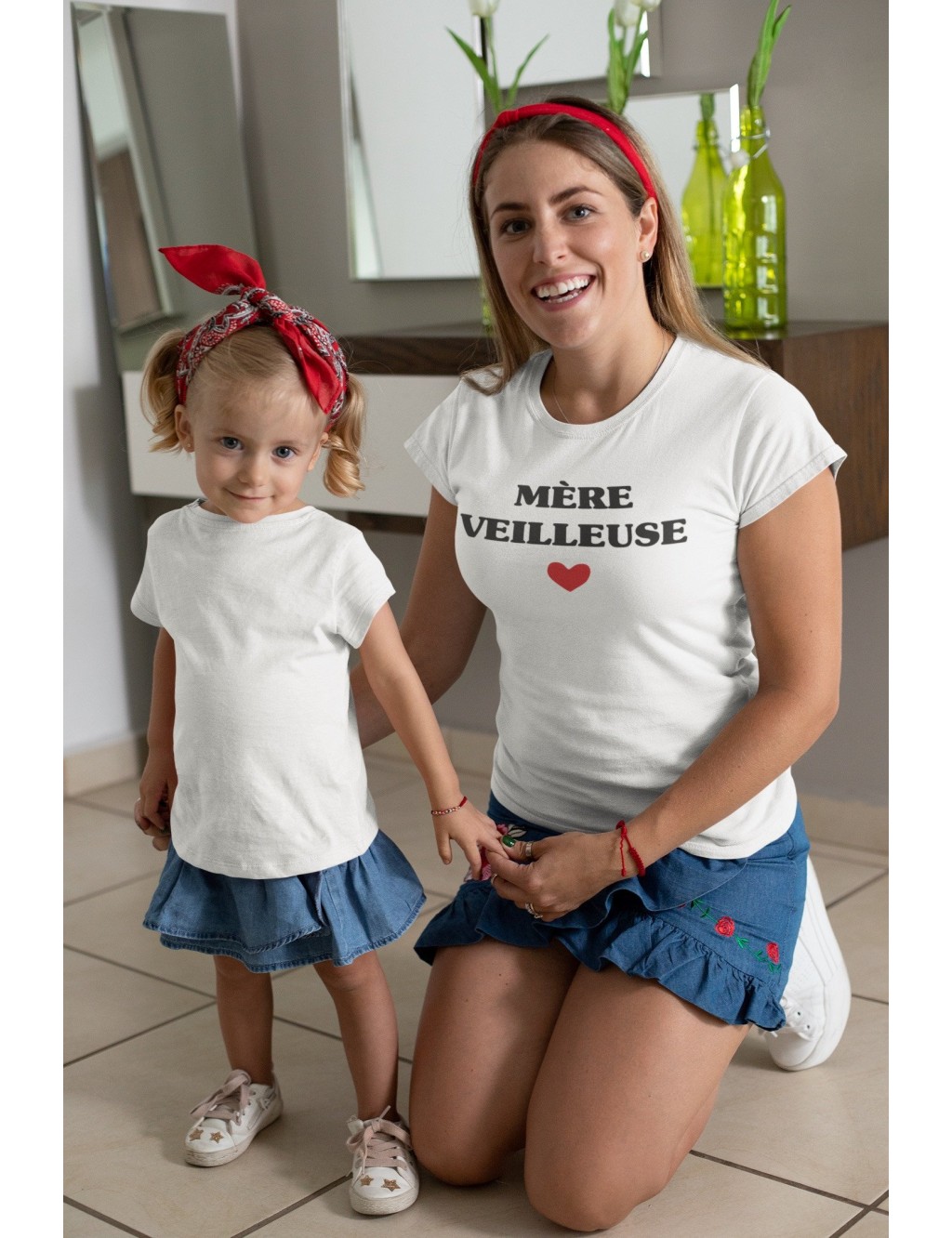 T-shirt femme MÈRE VEILLEUSE