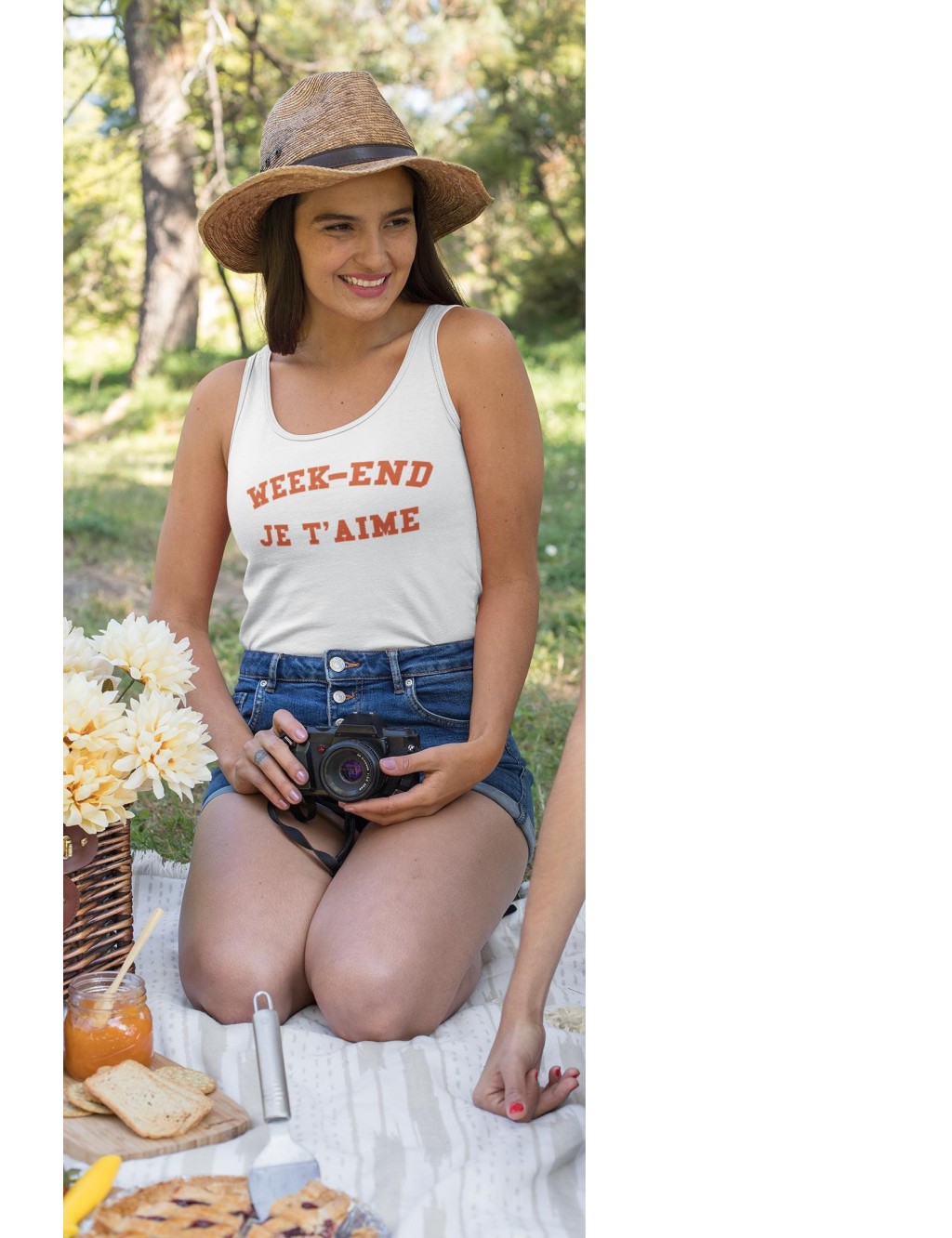 Débardeur femme WEEK-END JE T'AIME