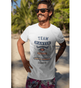 T-shirt blanc homme TEAM PASTIS