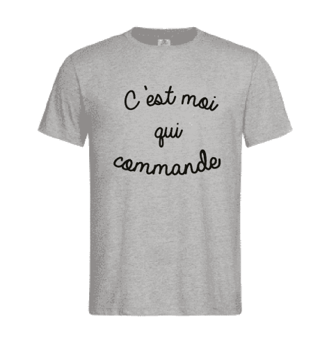 T-shirt homme C'EST MOI QUI COMMANDE