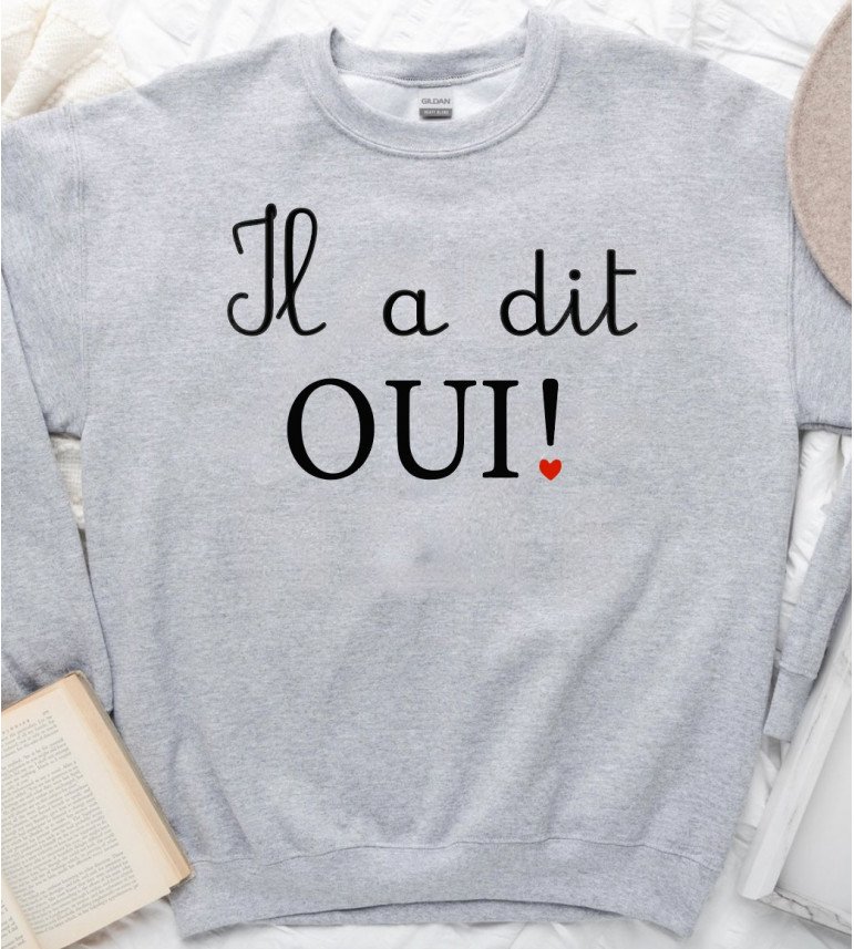 Sweat femme EVJF IL A DIT OUI❤️
