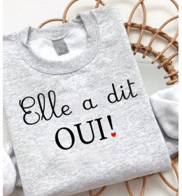 Sweat homme EVJF ELLE A DIT OUI❤️
