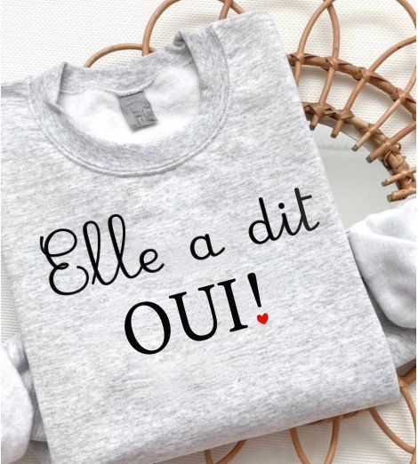 Sweat homme EVJF ELLE A DIT OUI❤️